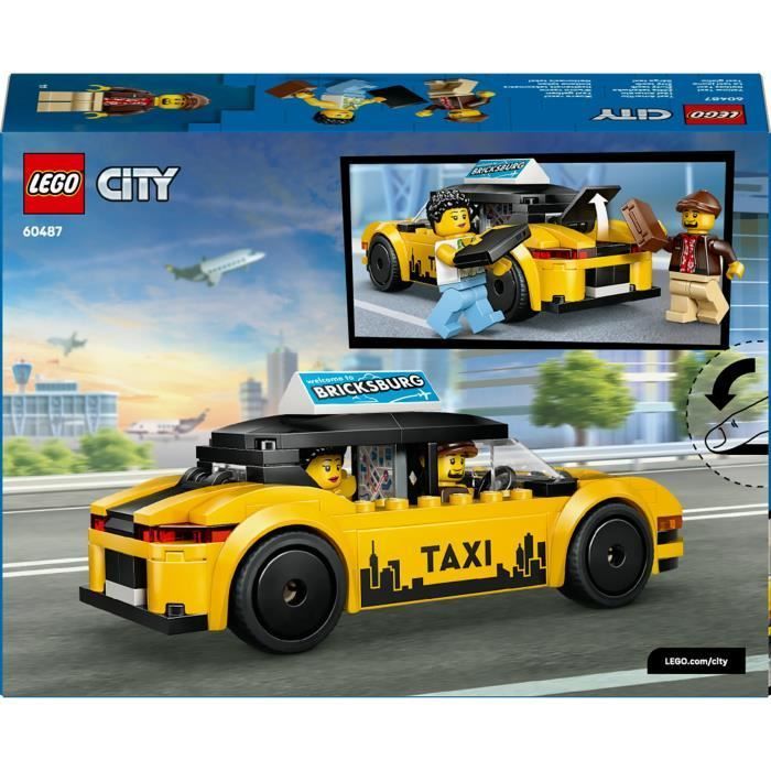 LEGO City 60487 Yellow Taxi - Toy Car for Boys or Girls Ages 5+ - Gift Idea