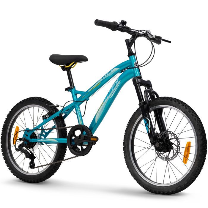 Huffy Extent 20-tuumainen lasten maastopyörä - Shimano 6-vaihteinen - 6-9-vuotiaille - Aqua Blue