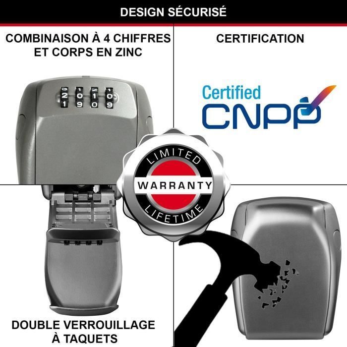 Cofre seguro para chaves - MASTER LOCK - 5415EURD - Produto certificado - Select Access. Compartilhe suas chaves com segurança.