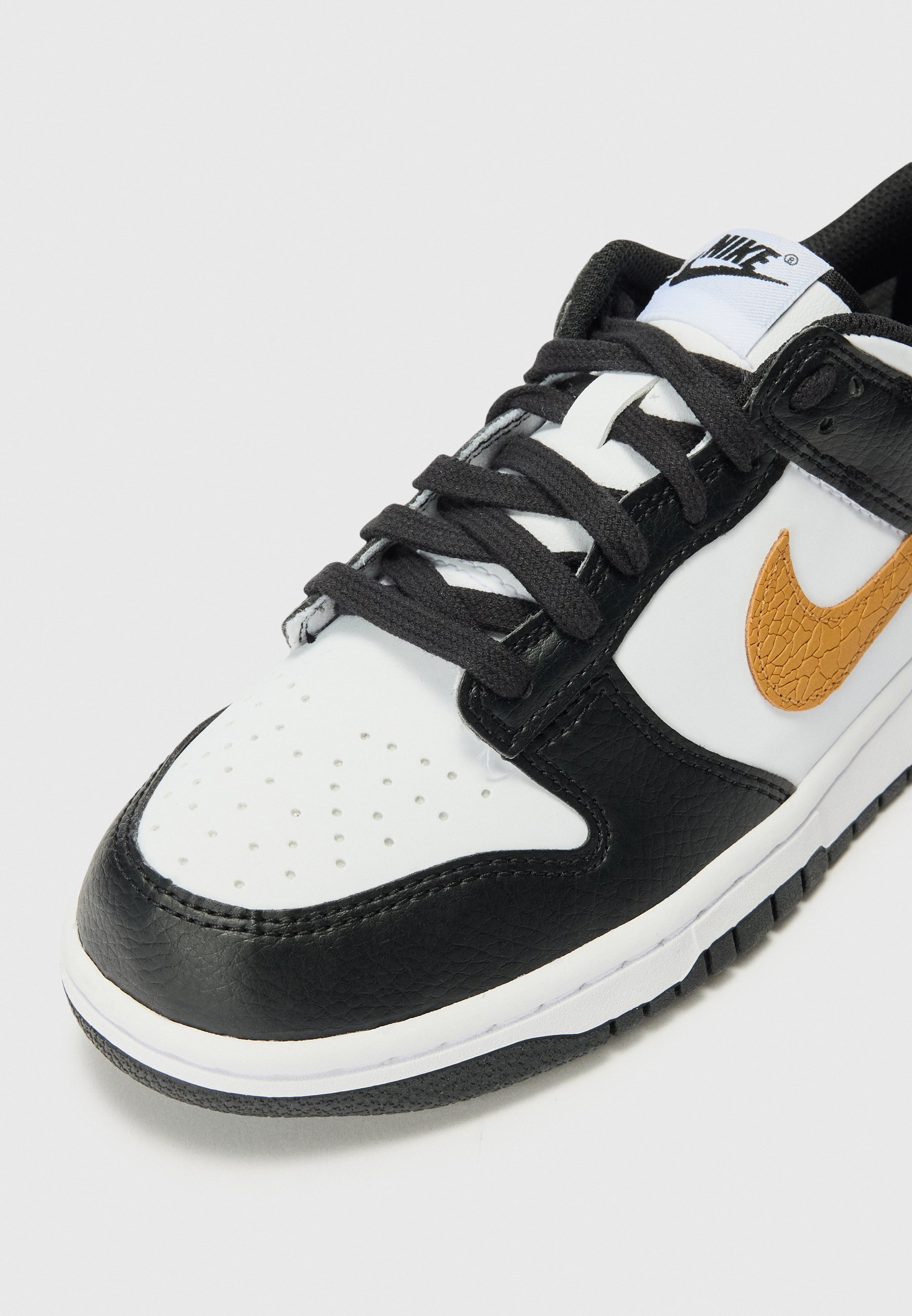Nike Sportswear DUNK LOW UNISEX - Sneakers - zwart/vlas/wit/donker koningsblauw