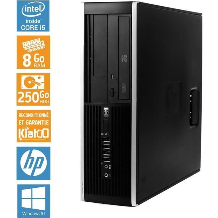 HP Elite 8100 Desktop-Computer, Core i5, 8 GB RAM, 250 GB Festplatte, generalüberholter Desktop-PC, Windows 10