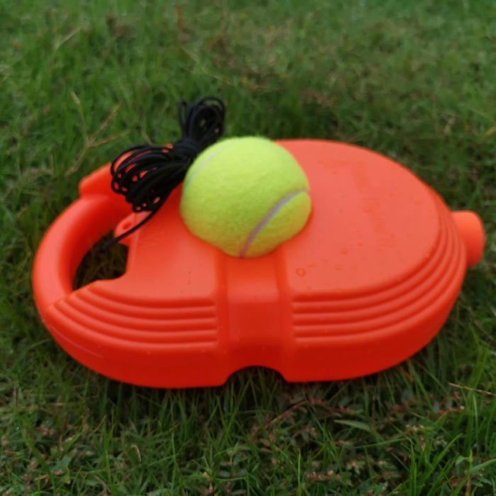 Kit de tenis con reboteador, portátil para familias/adultos, entrenamiento con pelota, cuerda, fortalecimiento de habilidades.