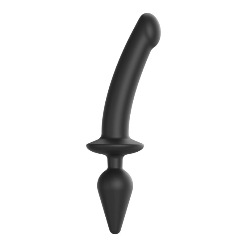 Strap-On-Me Switch vtični polrealistični dildo črne barve XXL