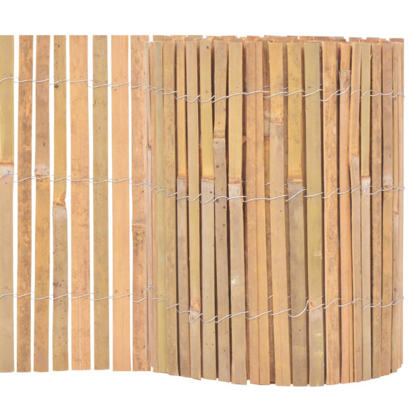 Ogrodzenie Brąz 30 x 1000 cm Bambus vidaXL