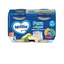 MELLIN Mellin Snack yoghurt peer 2 x 120 g voor kinderen van 6 tot 36 maanden