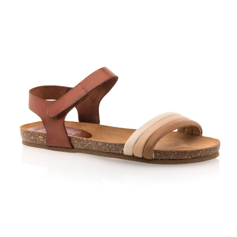Sandalias marrones para mujer / Zapatos de punta abierta