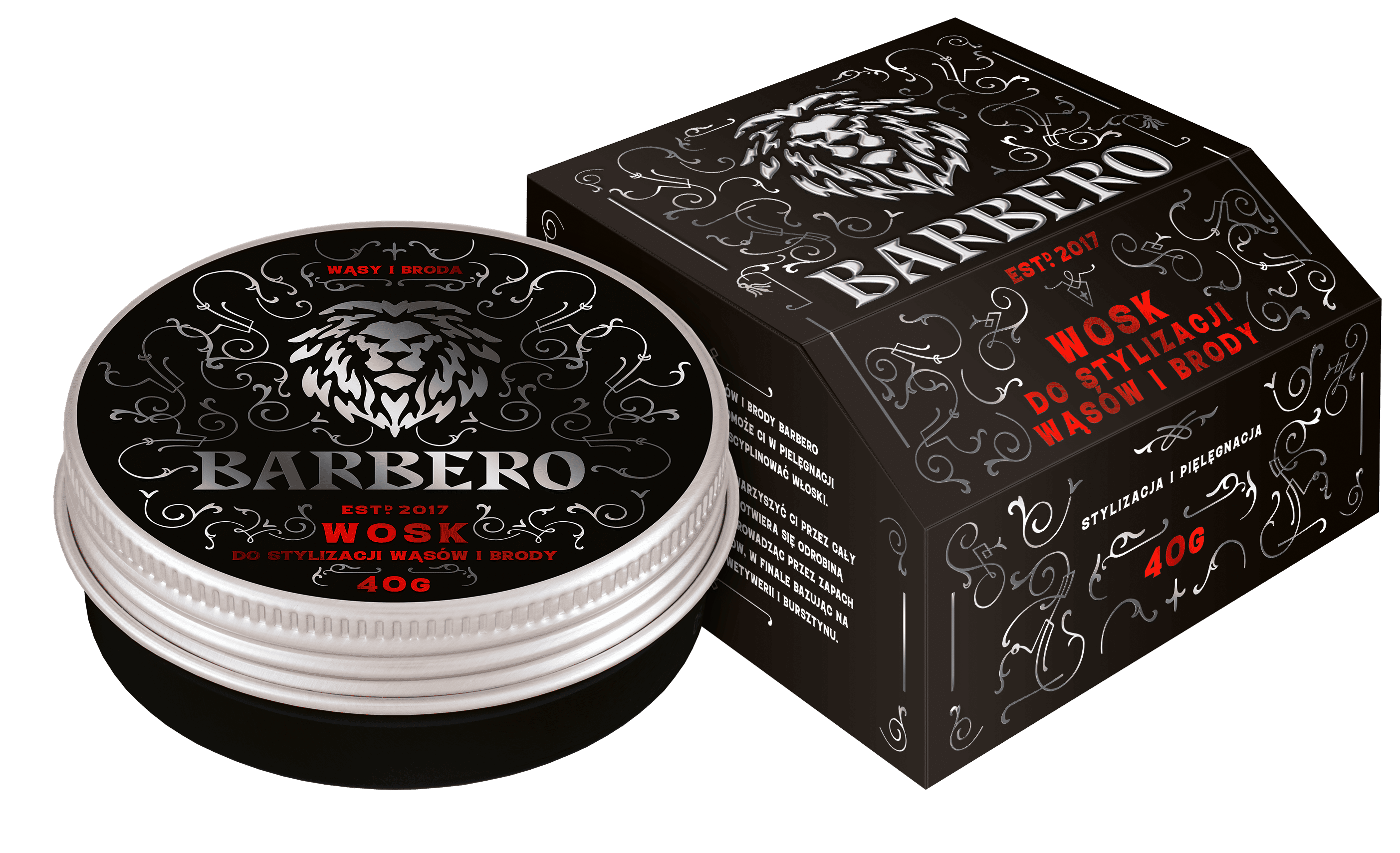 Barbero mustasch- och skäggstylingvax 40ml