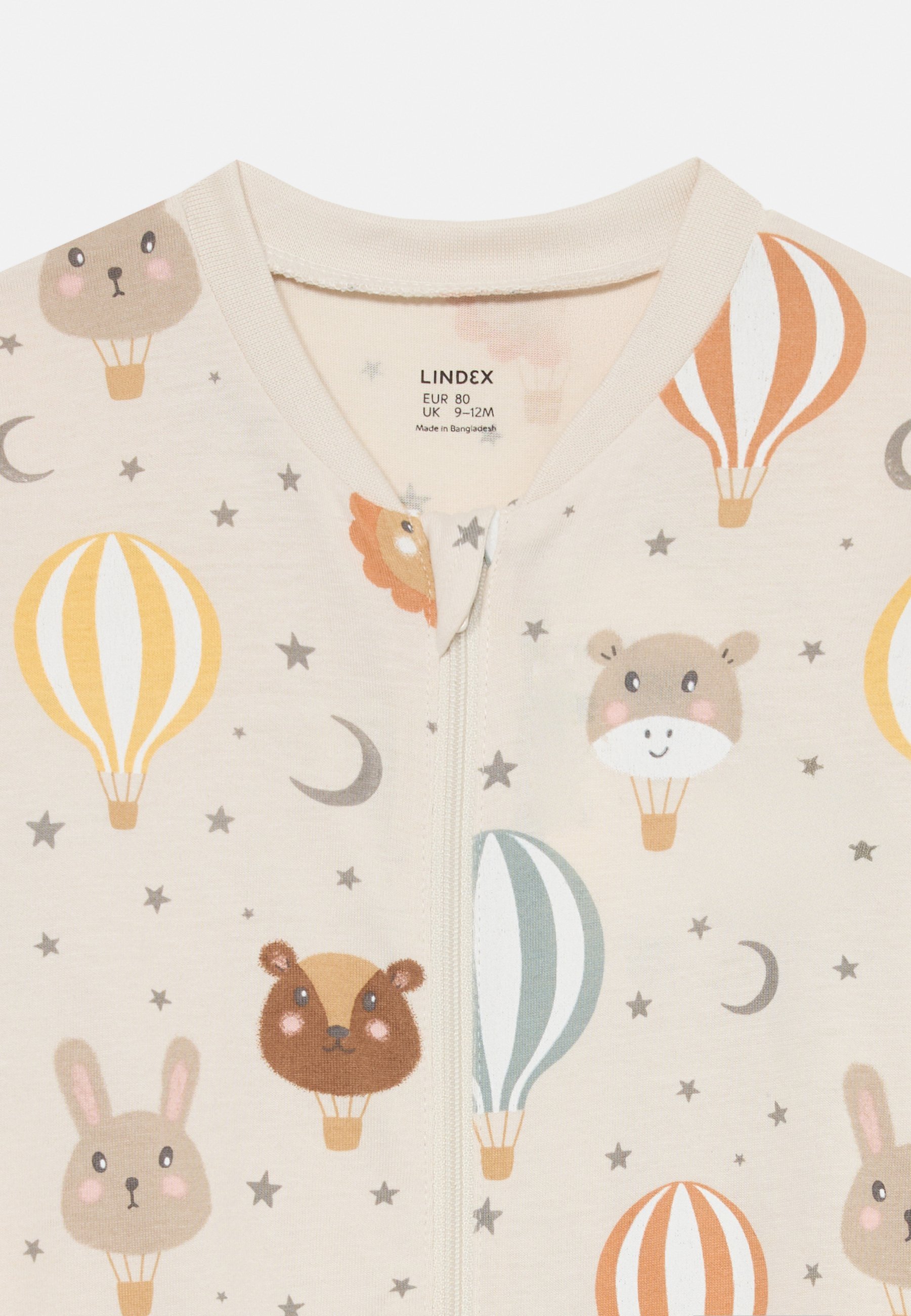 Lindex PYJAMAS BALLOONS UNISEX - Pyjama - lichtbeige