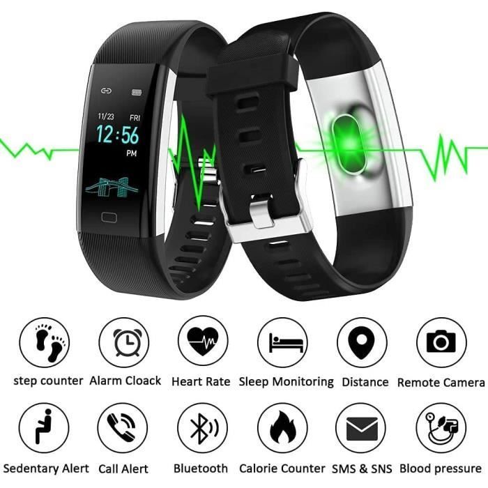 Smartwatch per uomo e donna, activity tracker, cardiofrequenzimetro, impermeabile IP68, contapassi, GPS, smartwatch per Android e iOS