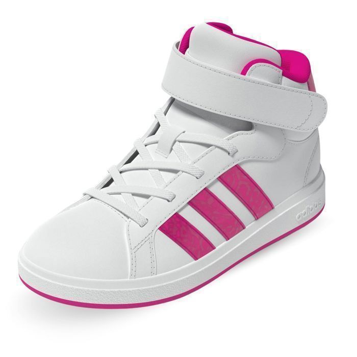 Adidas Grand Court Mid K Chaussures pour Garcon Blanc JR0806