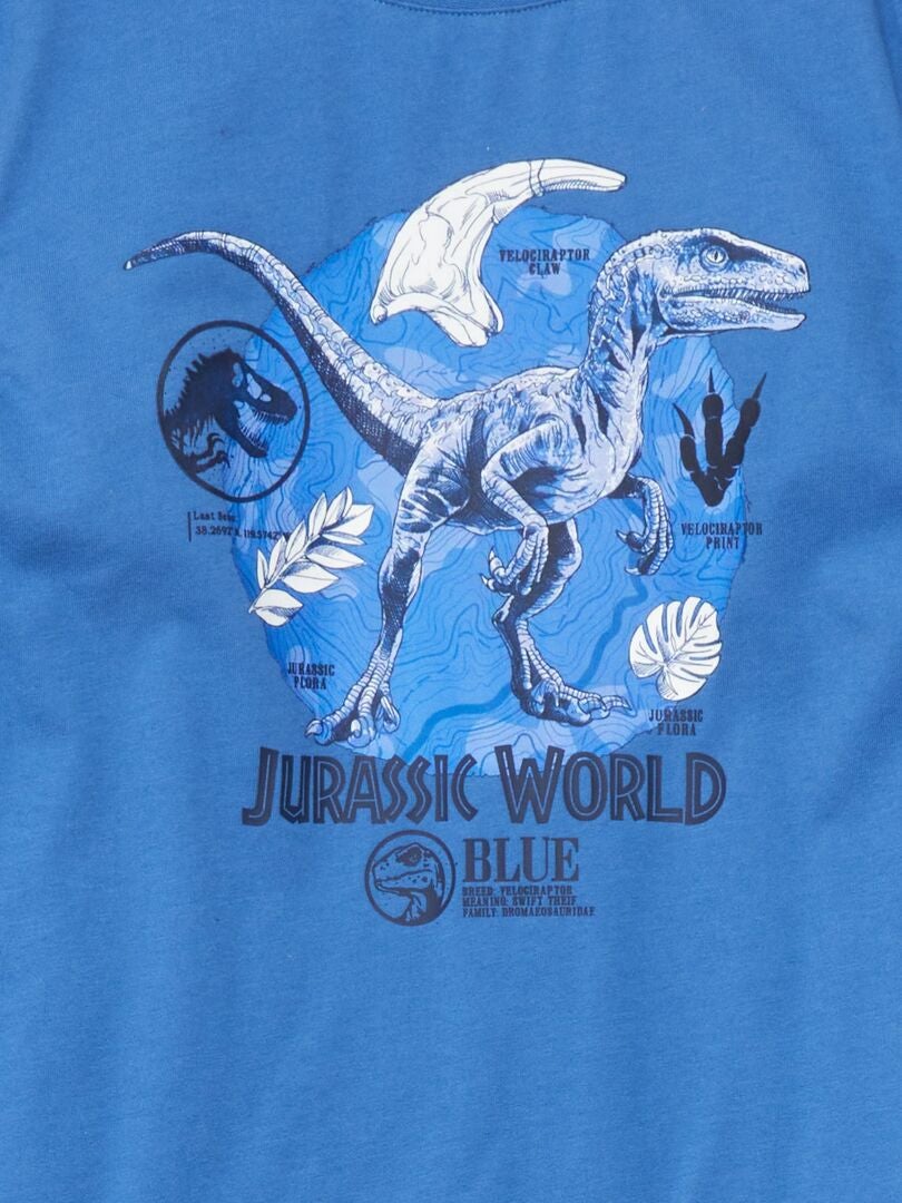 Conjunto de pijama de camiseta y pantalón de 'Jurassic World' - AZUL