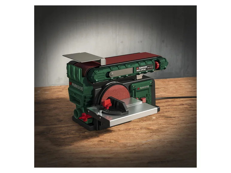 PARKSIDE® Ponceuse de banda e disco PBTS 370 B3, 370 W