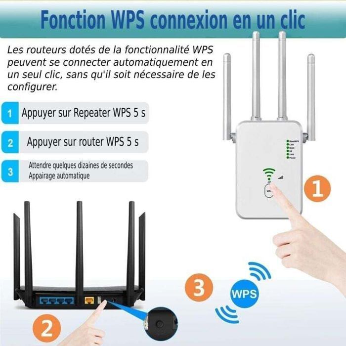 WLAN-Repeater für den Außenbereich – PZCC – 1200 Mbit/s – Dualband (5 GHz & 2,4 GHz) – 50 m Reichweite – Abdeckung: 245 m²