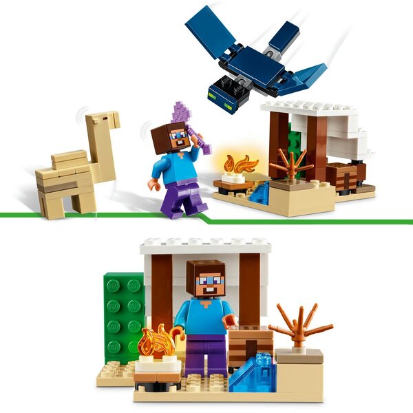 LEGO Minecraft 21251 Expediția lui Steve în deșert