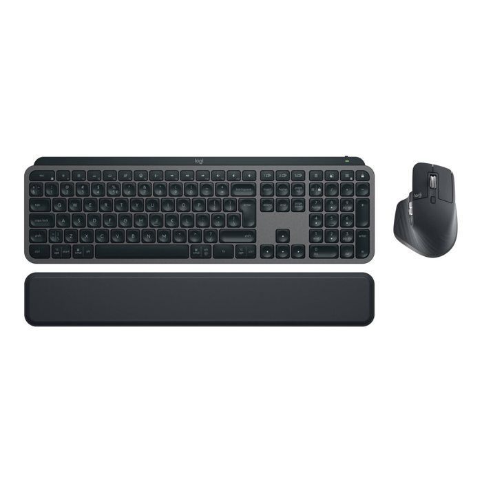 Combo de teclado y ratón inalámbrico - Logitech - MX Keys S - AZERTY - Retroiluminado - Grafito