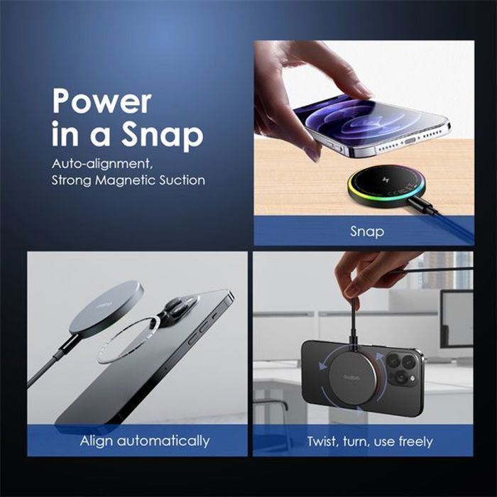 Oraimo PowerDock 15W Wireless Magnetic Charging Station: Convenience and Performance
