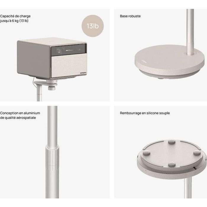 Vloerstandaard - XGIMI - HORIZON Ultra - Verstelbaar 61-91 cm - Aluminium van luchtvaartkwaliteit - Maximaal draagvermogen 6 kg