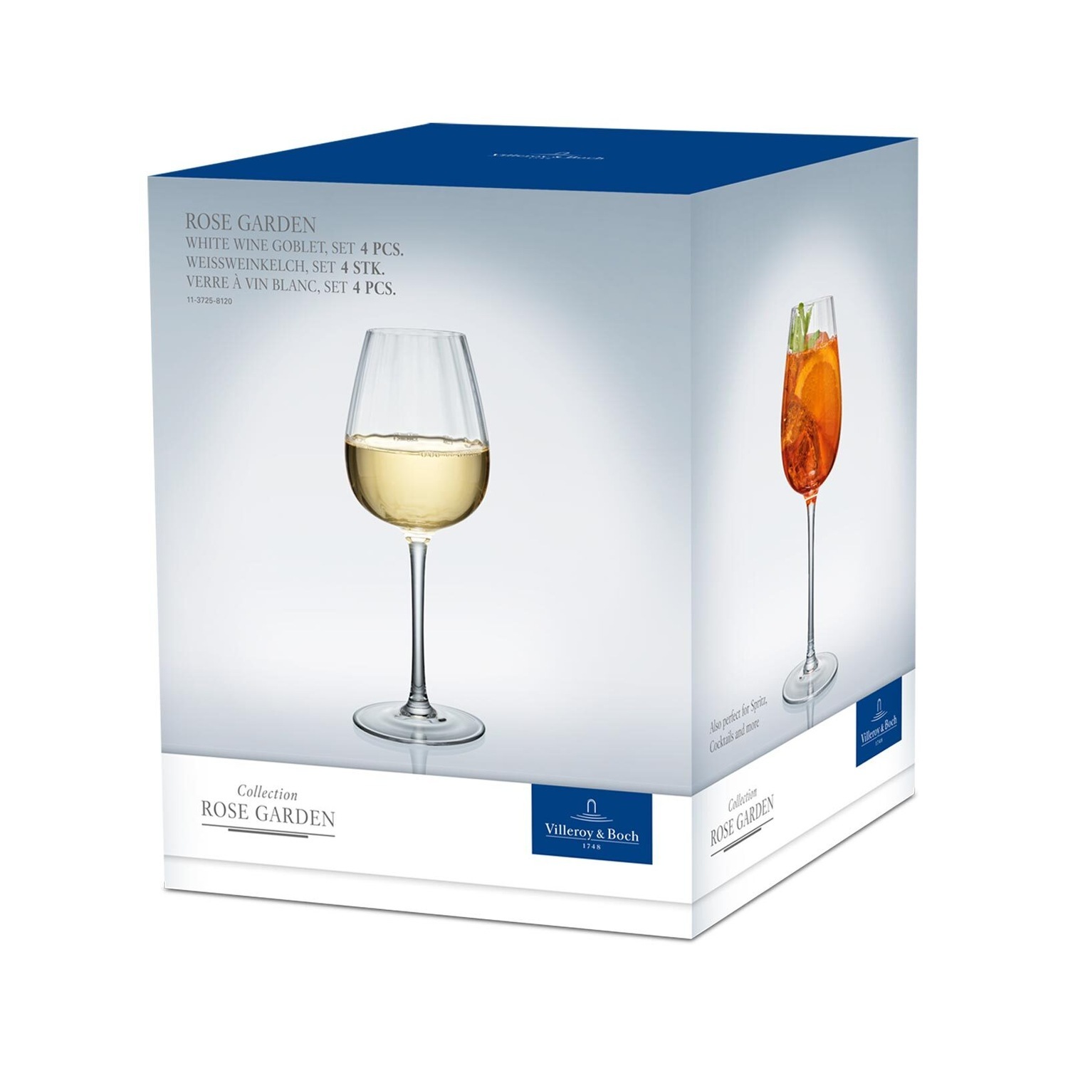 Villeroy & Boch čaše za bijelo vino od stakla, set od 4, Ružičnjak - 1 komad