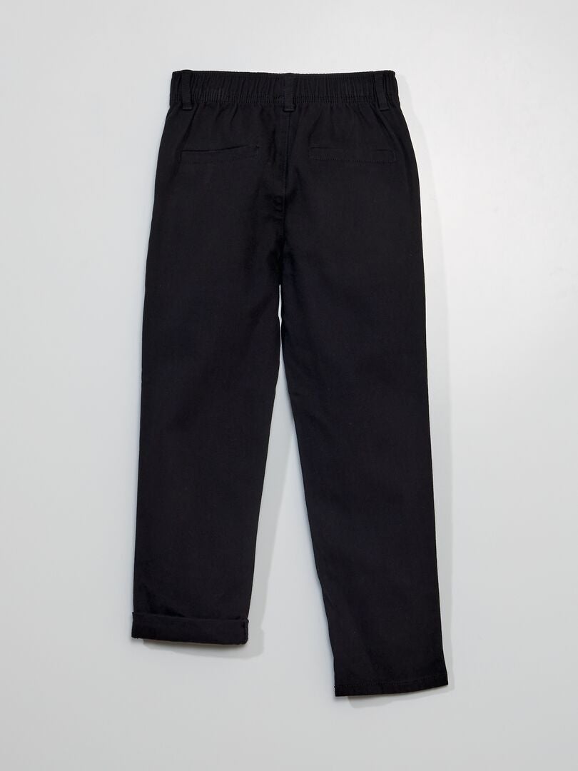 Calça chino elástica - preta