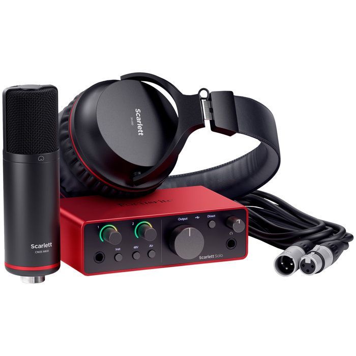 Focusrite Scarlett Solo Studio Pack G4 Sound Card