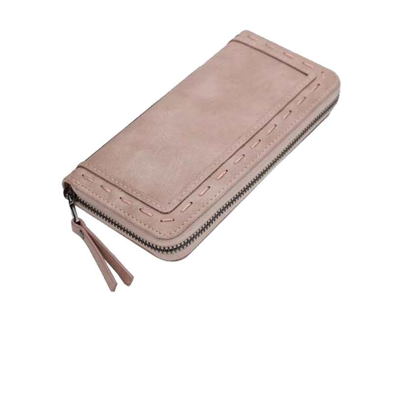 Borsa da donna alla moda con lunghi lacci, portafoglio da donna, pochette con cerniera, borsetta di grande capacità