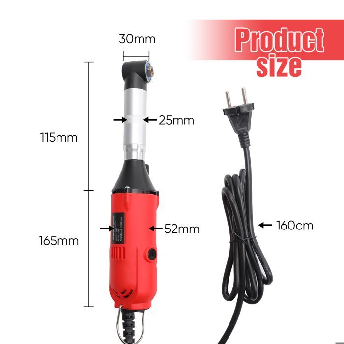 Amoladora eléctrica recta de 350 W, 220 V, 6 velocidades variables, disco de amolado plano, adecuada para pulir azulejos.
