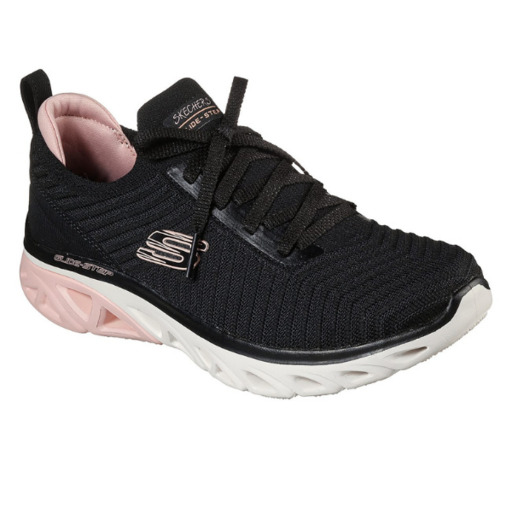 Skechers Glide Step Sport-level Up. Schwarz/Pink. 149553/bkpk.