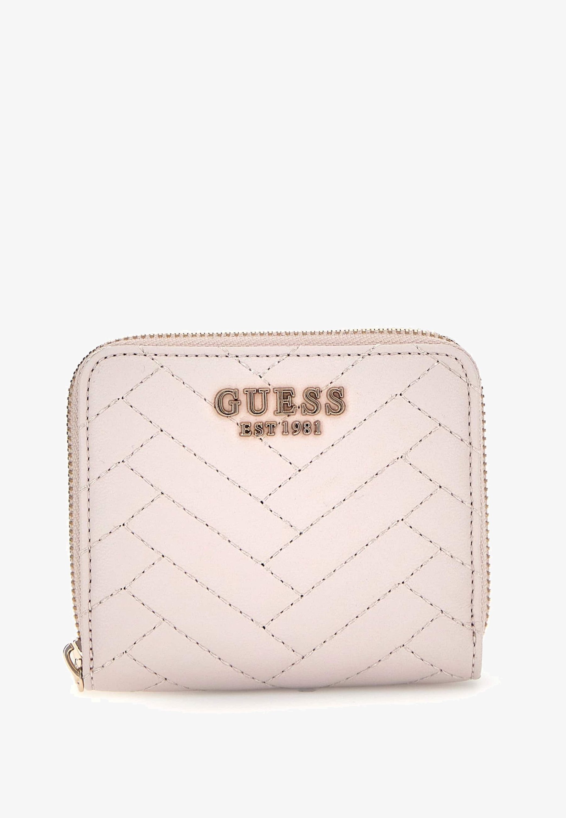 Portefeuille Guess ANNING SMALL ZIP AROUND - rose