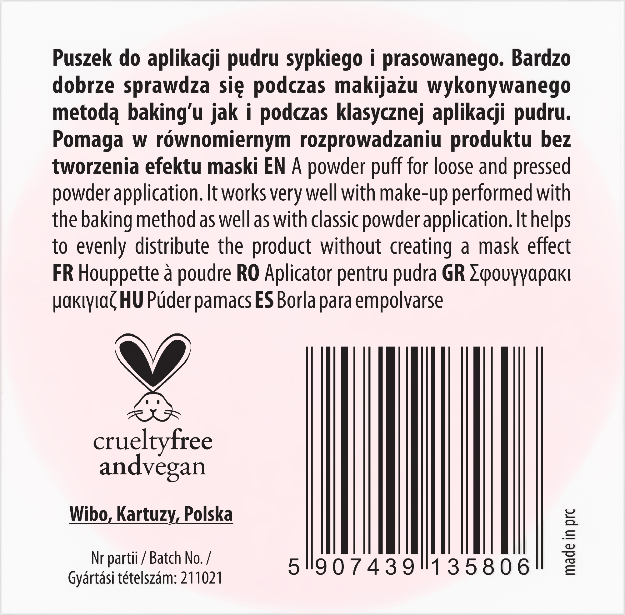 Pufnasti puder Spužvice za šminku