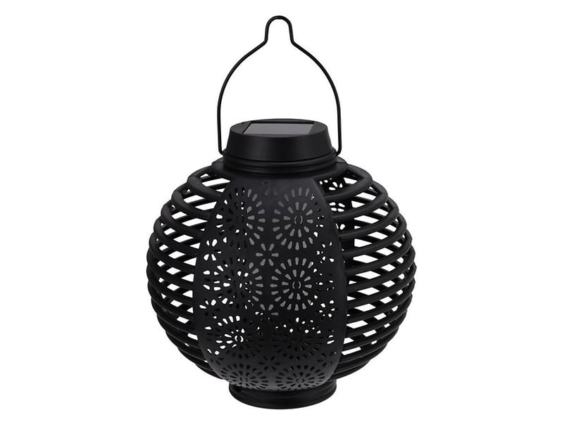 Lampa ogrodowa stojąca Bulla LED z czujnikiem dnia i nocy czarna
