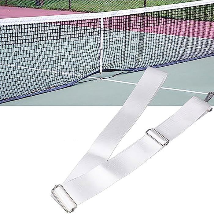 Sangle séparation courts tennis réglable + boucle inox, équipement entraînement sportif Label