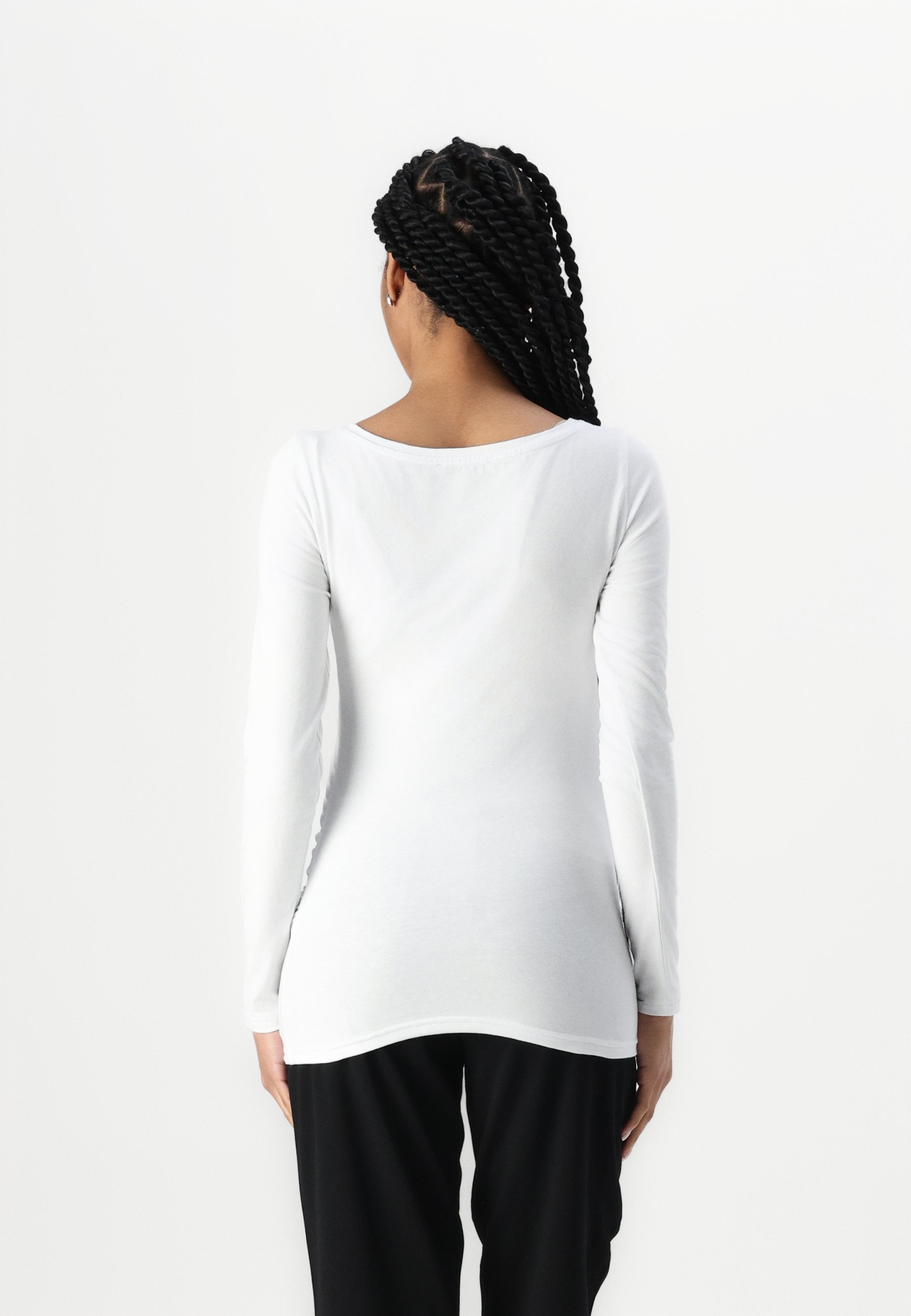 Anna Field MAMA 3 PACK - Hosszú ujjú felső - fehér/sötétkék farmer/törtfehér