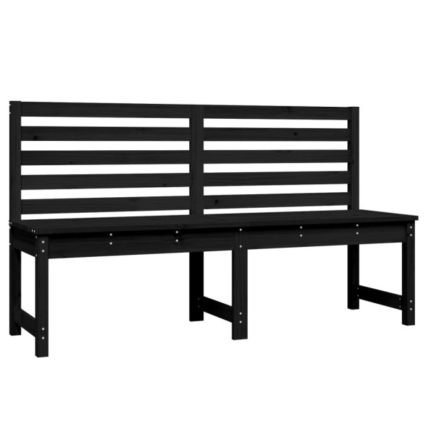 Ławka ogrodowa Czarny 157.5 x 48 x 91.5 cm Drewno vidaXL