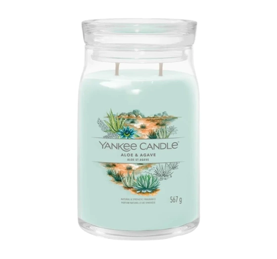 Yankee Candle Signature duża świeca zapachowa Aloe & Agave 567 g