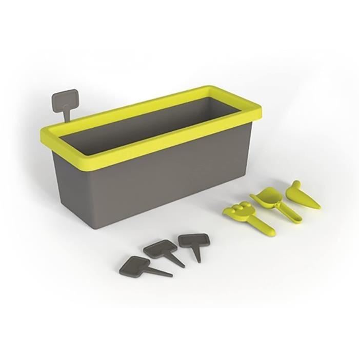 Jardinière Smoby Eden garnie 20L - Accessoires de jardinage et écriteaux