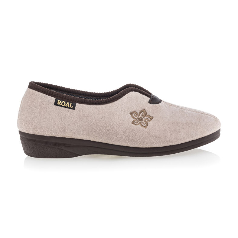Pantoufles Femme Beige