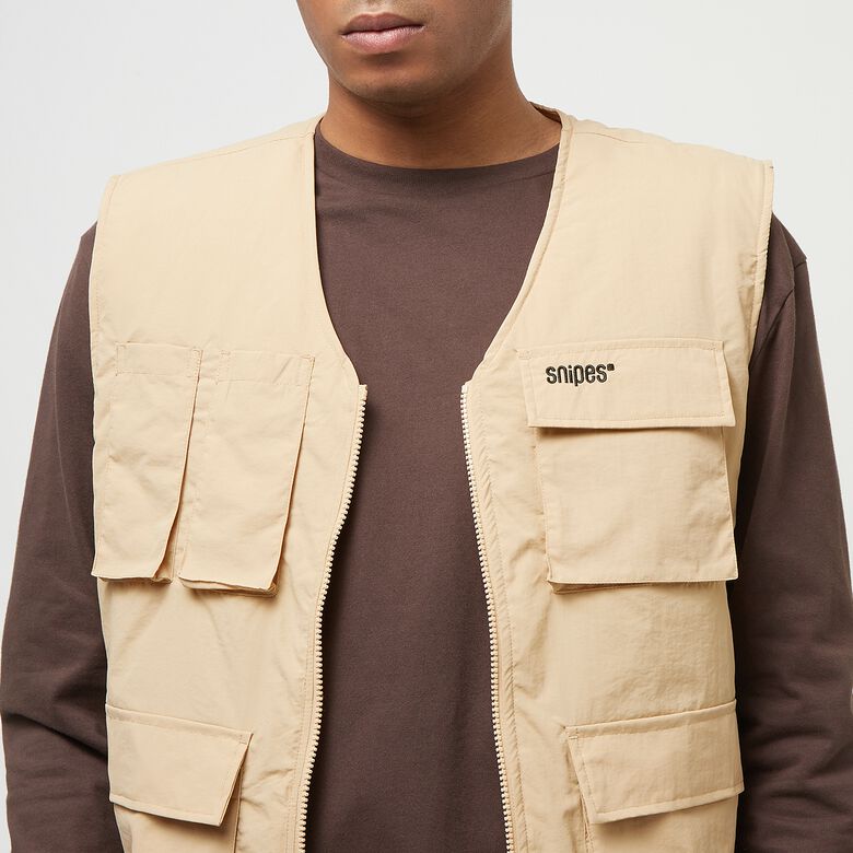 Vest met klein logo en meerdere zakken