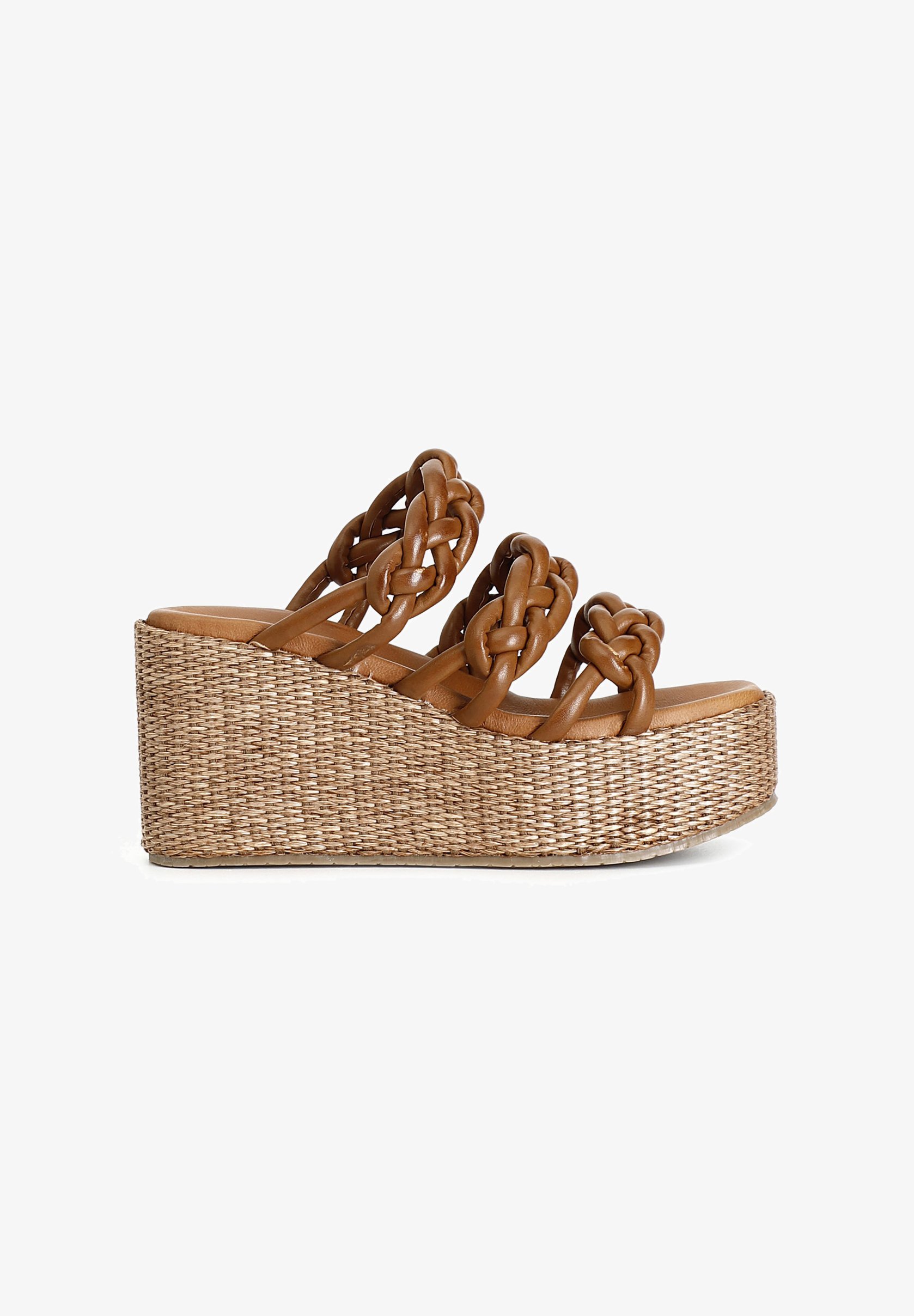 CAFèNOIR Mules à talons - cuir marron