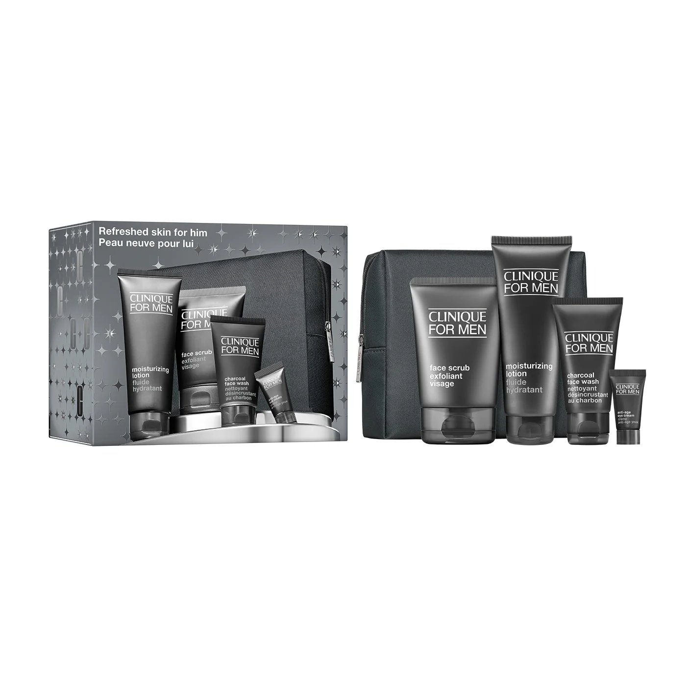 Clinique For Men Set - Refreshed Skin for Him - Cofanetti Viso e Corpo, Crema viso uso quotidiano