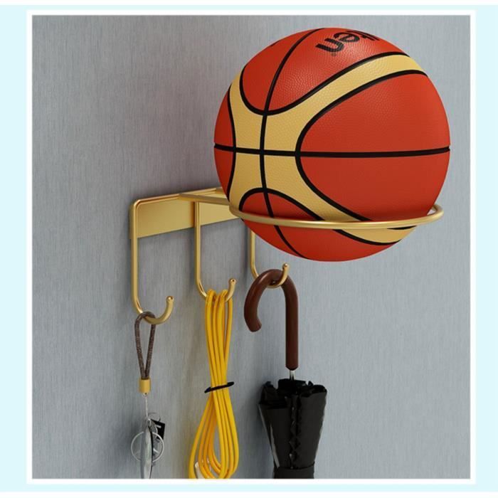 Wall-mounted storage rack - KIAOTIME - Basketball hoop - Metal - Yellow - 6.25 inches