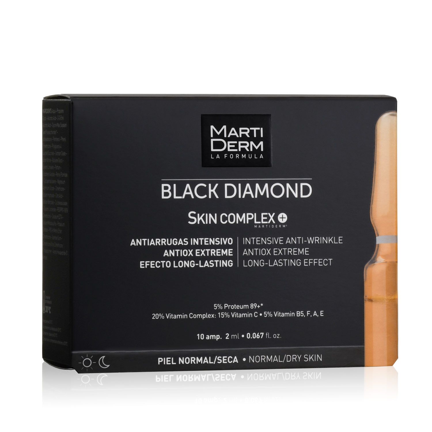 „Black Diamond Skin Complex“ ampulės nuo raukšlių Prieš raukšles ir senėjimą