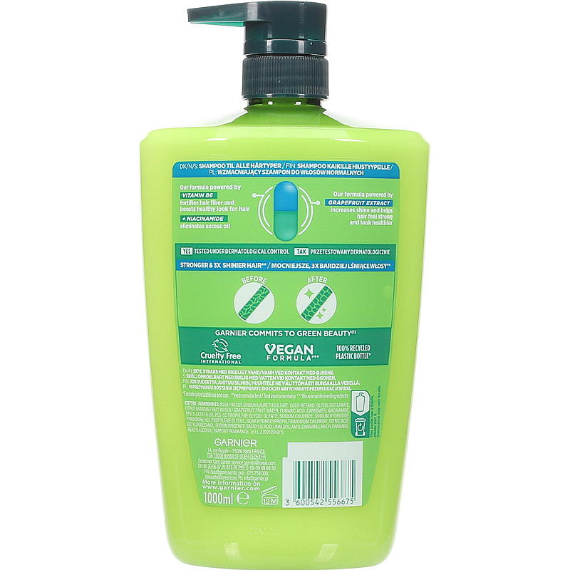 Shampoo Fructis 1 l Forza e lucentezza