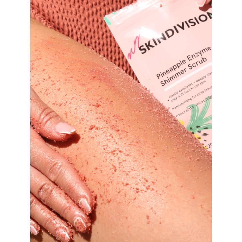 SkinDivision Pineapple Enzyme Shimmer Scrub