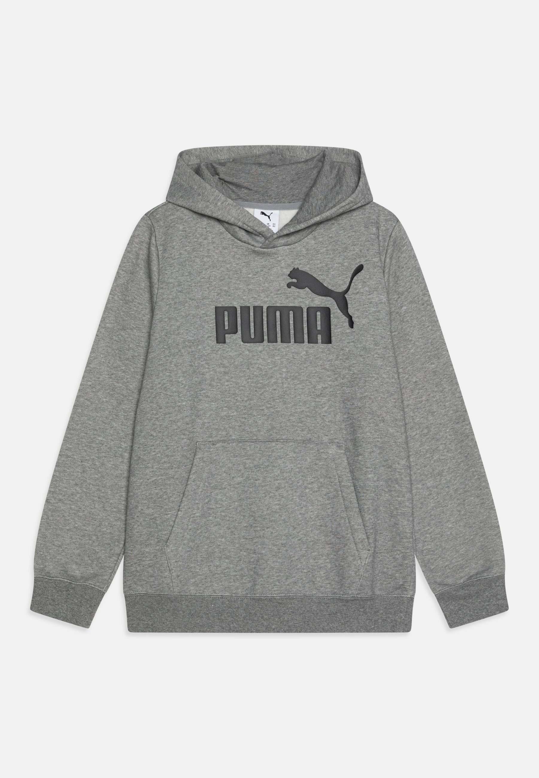Puma LOGO - Hoodie - middengrijs gemêleerd