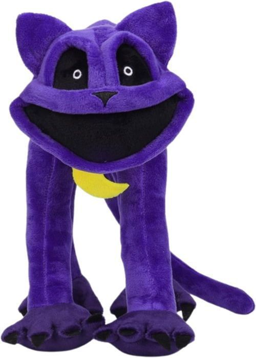 Brinquedo de Pelúcia Animal Horripilante Sorridente, Almofada de Pelúcia Divertida, Boneco Macio para Crianças (CatNap, 30 cm)1