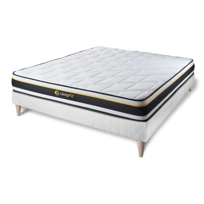 Juego de colchón SOFT de 160x200 + kit de base de cama