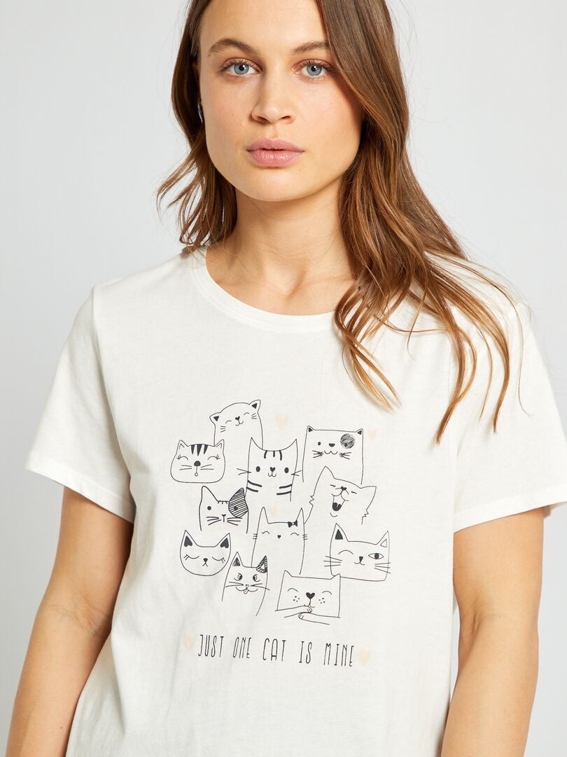 Camiseta de punto - BLANCA
