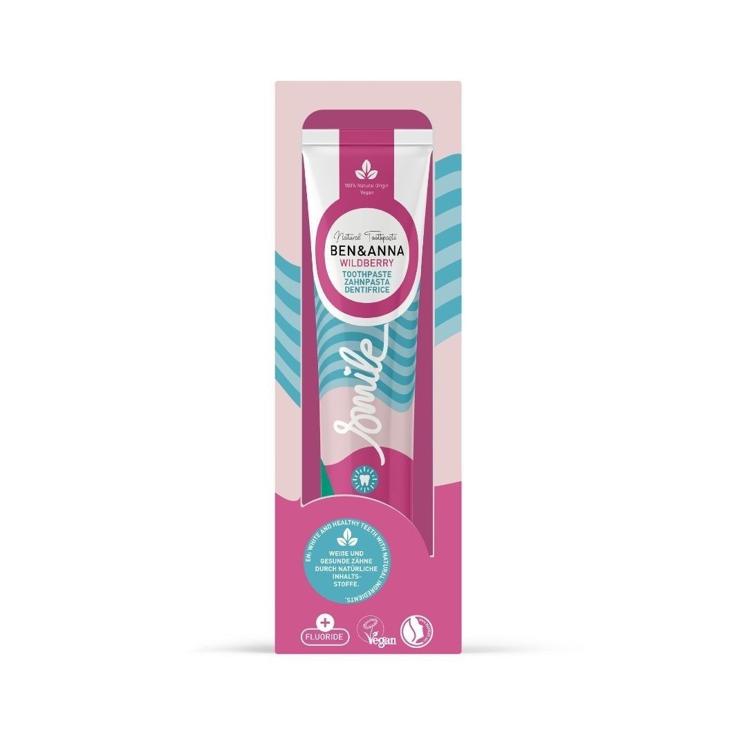Ben & Anna Smile dječja pasta za zube s fluoridom i šumskim voćem - 75 ml