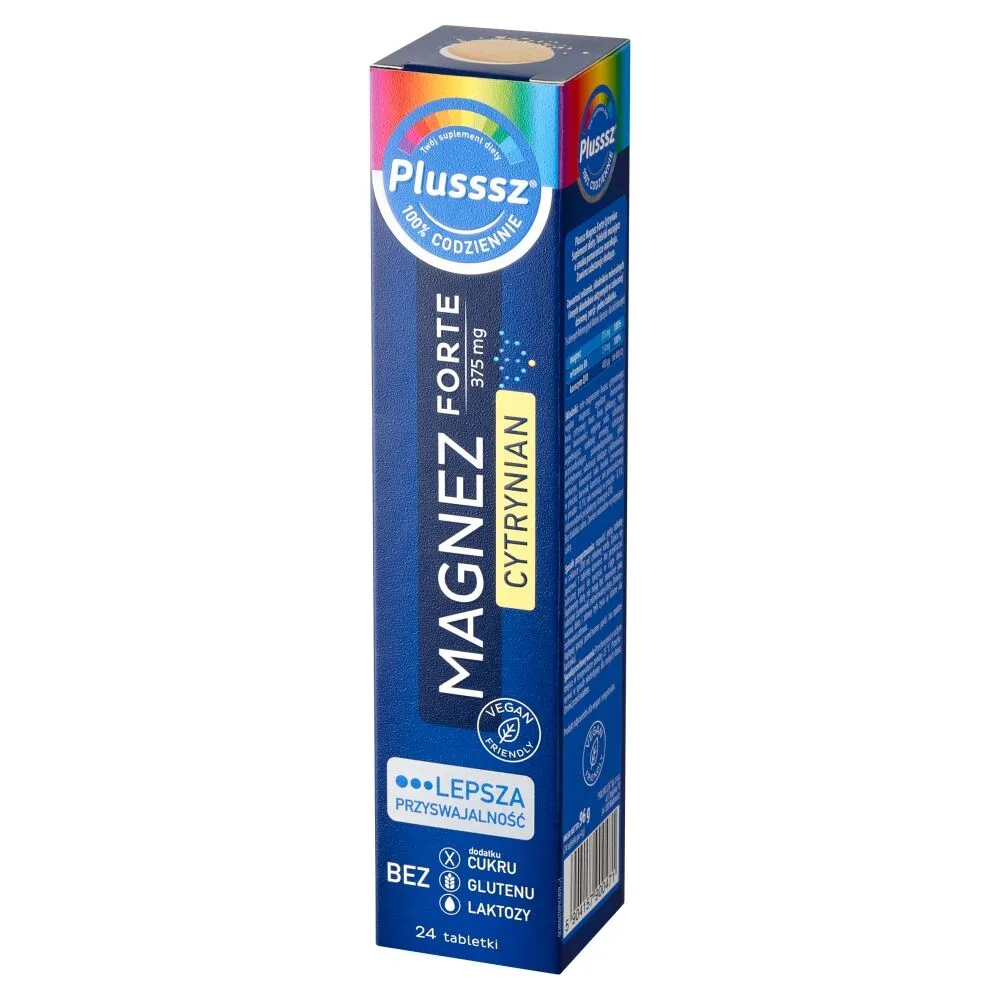 Plusssz Magnez Forte Cytrynian, Tabletki musujące