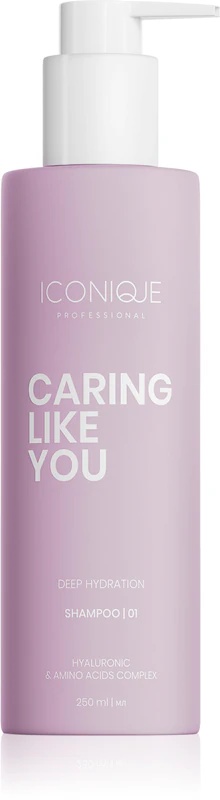 ICONIQUE Professional CARING LIKE YOU Deep Hydration хидратантни шампон за суву и оштећену косу